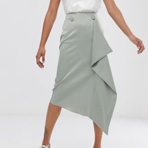 ASOS Midi Satin Skirt